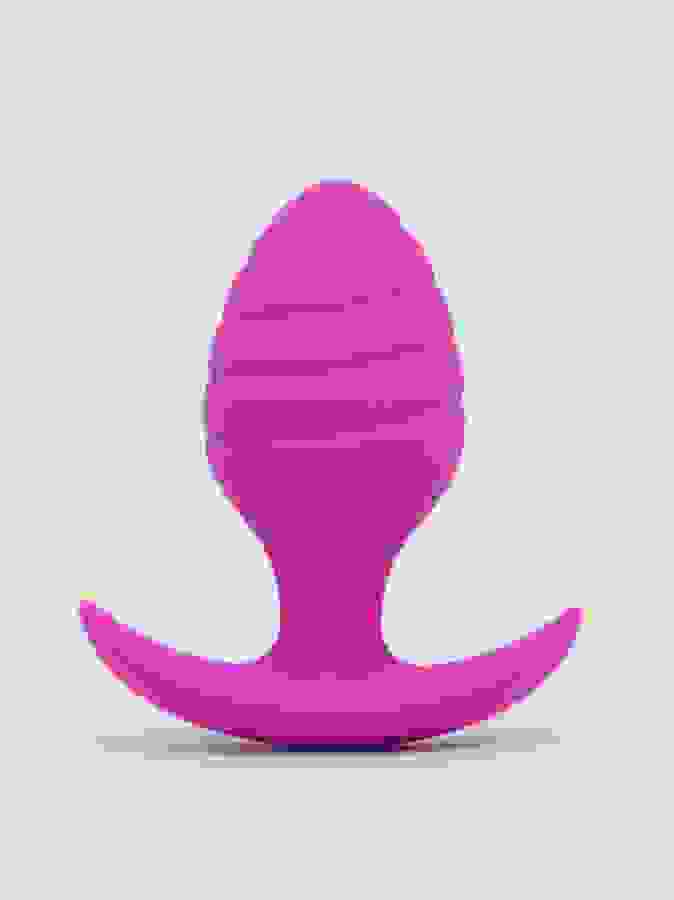 Lovehoney Booty Bliss Bulbous Silicone Textured Butt Plug, Purple, hi-res